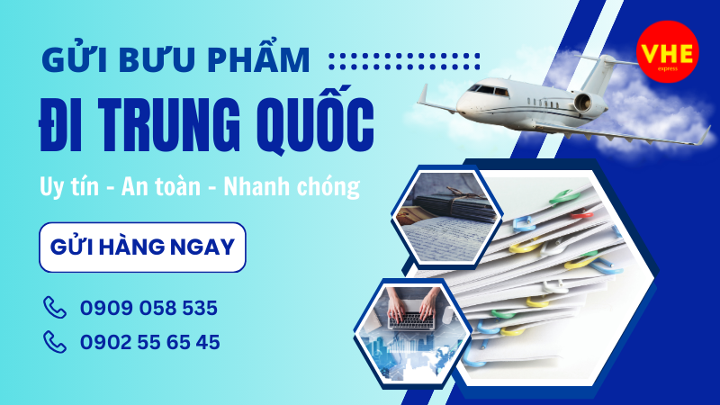 gửi bưu phẩm đi Trung Quốc